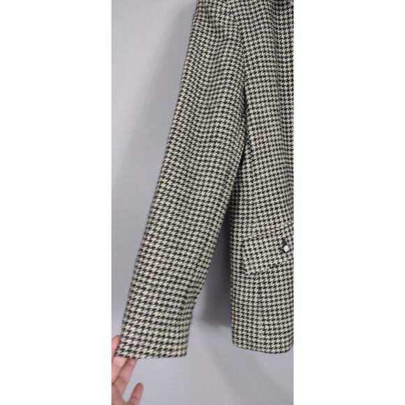 Lauren Ralph Lauren silk & wool herringbone zip up blazer jacket Sz 12 - Picture 7 of 16